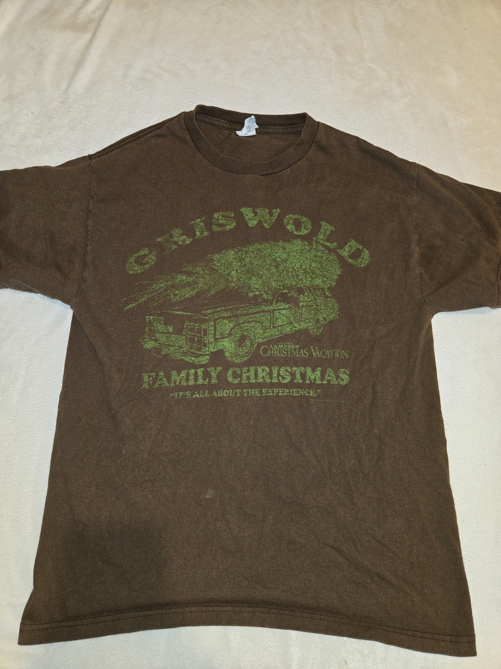Delta Brown Short Sleeve T-Shirt with Green Graphic